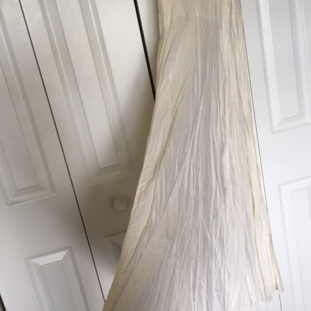 Anthropologie Vanitas cream midi summer dress sz m - Picture 3 of 8